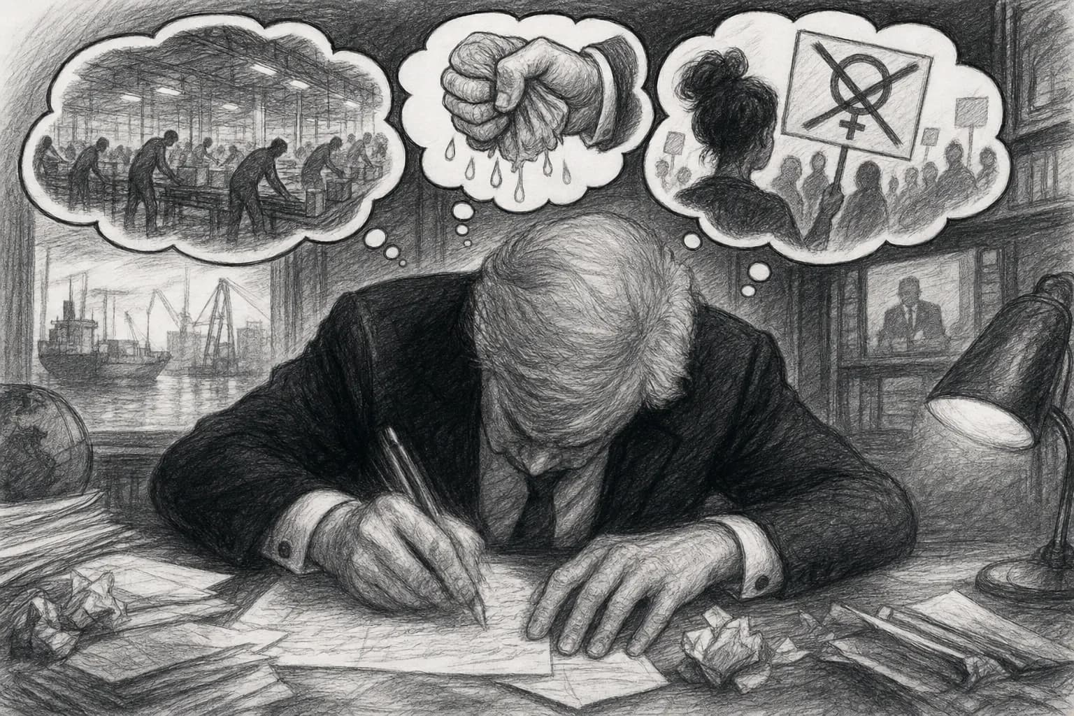 Image satirique de Vincent Bolloré