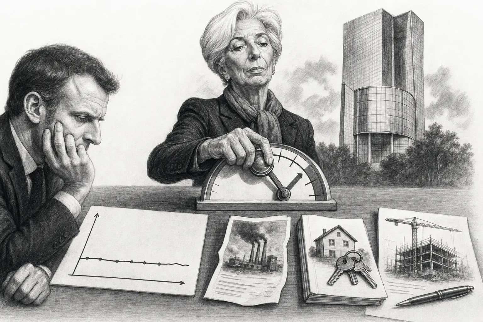 La BCE augmente ses taux pendant que la France cale : qui va payer ?