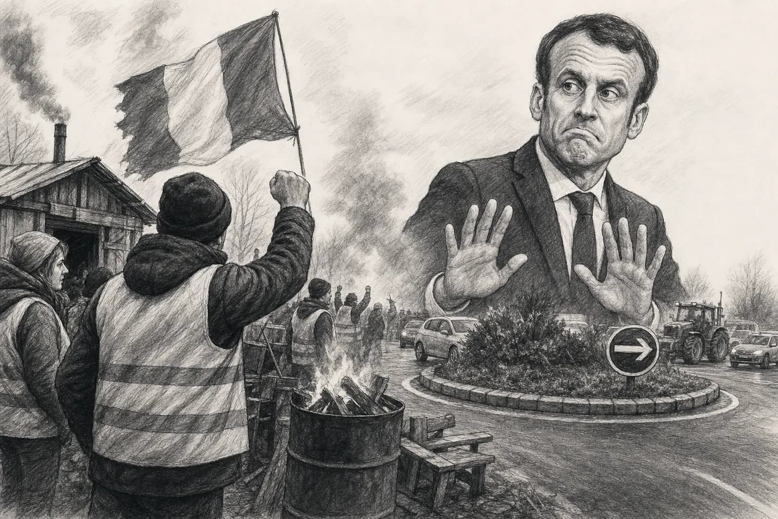 Gilets jaunes : une taxe, des ronds-points… et un gouvernement qui recule