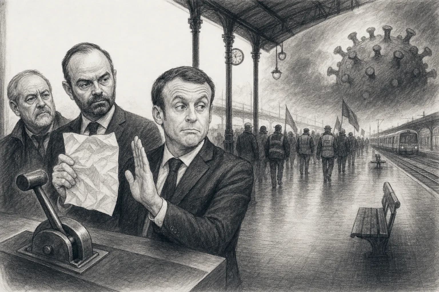 Retraites 2019 : 46 jours de grève, un 49.3… puis le Covid arrête tout