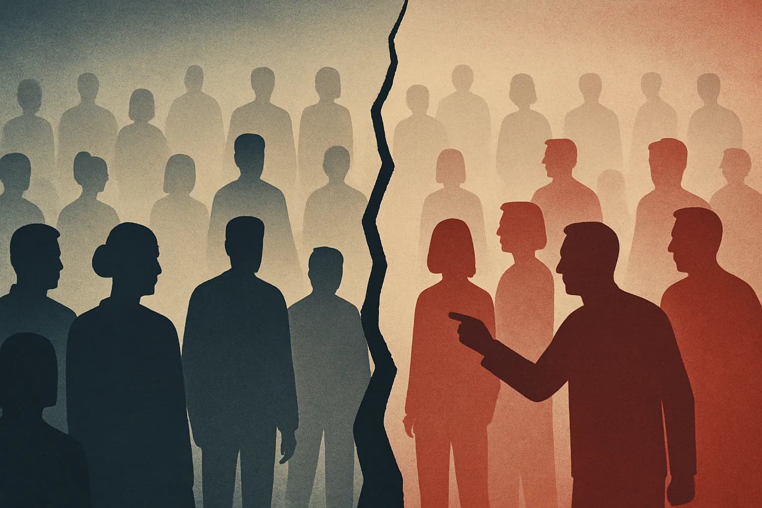Une assemblée citoyenne divisée en deux blocs opposés, symbole de la polarisation entre LFI et le RN.